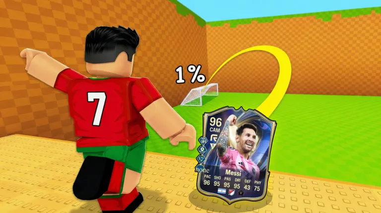 Kick A Lucky Block For Soccer Cards official gameplay screenshot