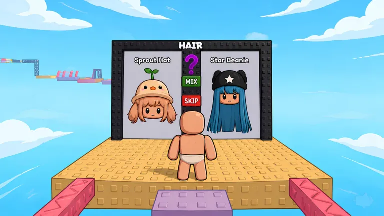 Would You Rather Outfit Tower Chibi official gameplay screenshot